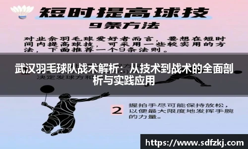 武汉羽毛球队战术解析：从技术到战术的全面剖析与实践应用